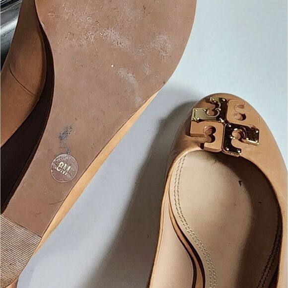 Tory Burch Tan Wedge Shoes - Picture 6 of 14
